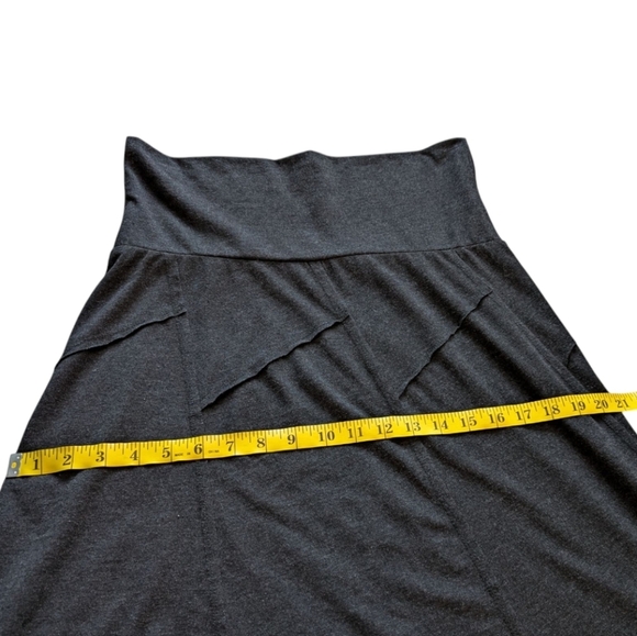 prAna Daphne Skirt Knee Length Charcoal Grey Cotton Blend Women's size Small - Picture 12 of 13